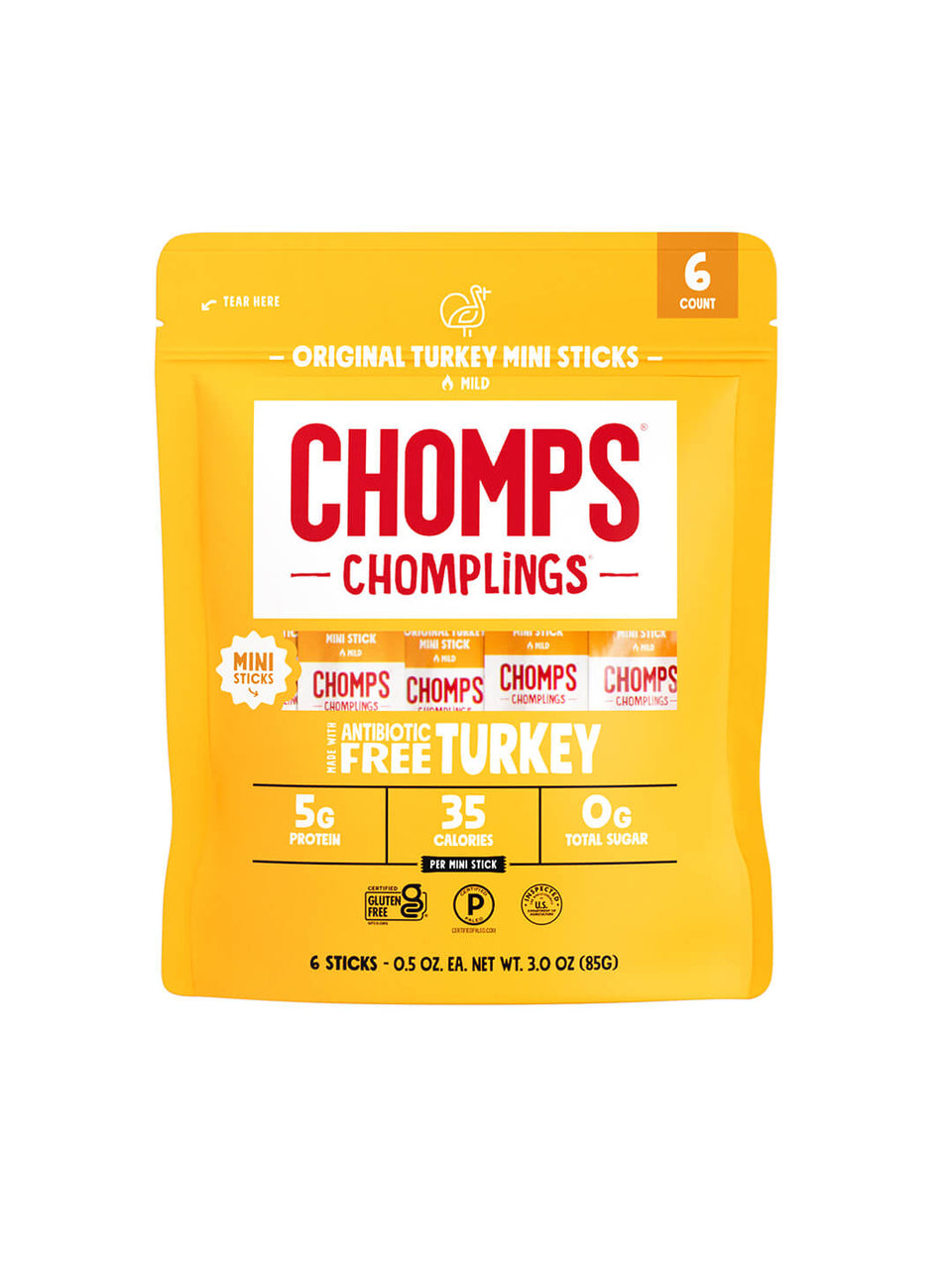 6 ct. Original Turkey Chomplings - Easy Bundle Carry