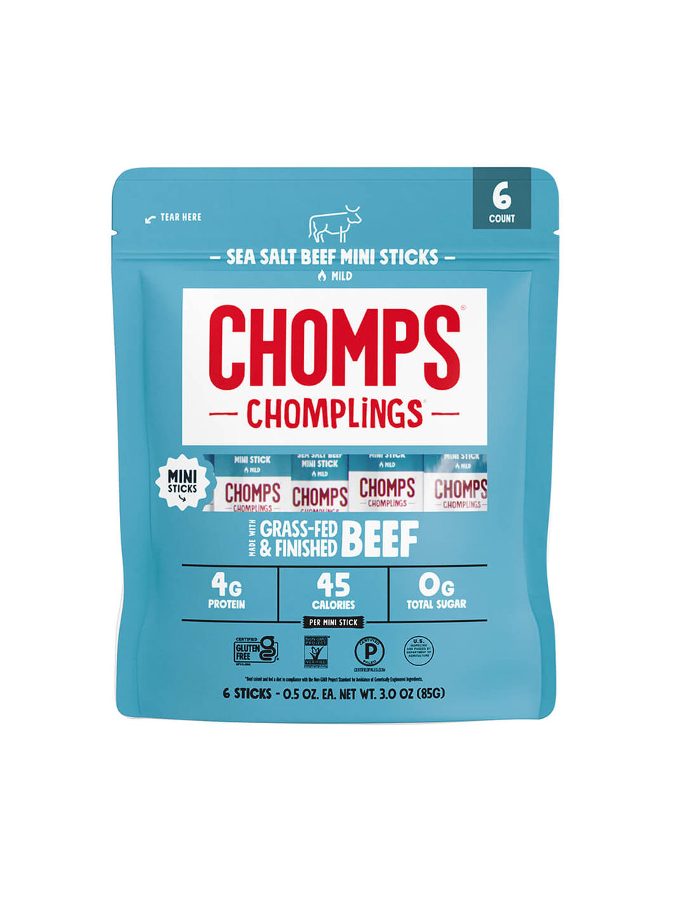 6 ct. Sea Salt Beef Chomplings - Home Pack
